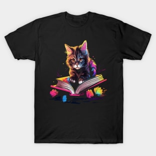 American Bobtail Reads Book T-Shirt